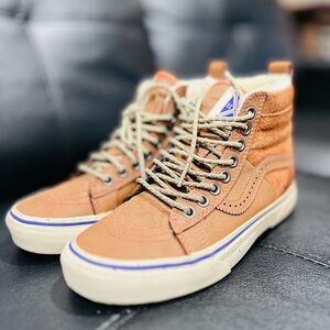 VANS Hana Beaman Sk8-Hi MTE Women's High Top Sneakers Brown Suede